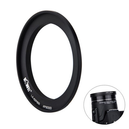Picture of Filter Adapter Kiwifotos Lens Ring Adapter for Nikon Coolpix B700 P600 P610 P610S Fit for Any 62mm Threaded Filter or 62mm Lens Cap