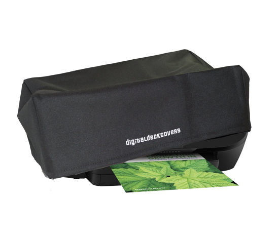 Picture of DigitalDeckCovers Dust Cover & Protector for HP OfficeJet 5740 / 5744 / 5745 / 5746 Printer-s [Antistatic, Water Resistant, Heavy Duty Fabric, Black]