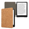 Picture of kwmobile Cork Case Compatible with Amazon Kindle Paperwhite (12. Gen 2024) / Kindle Colorsoft - Book Style Protective e-Reader Flip Cover Folio Case - Light Brown