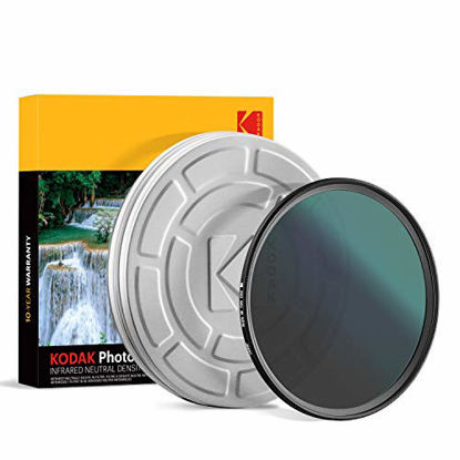Picture of KODAK IR Neutral Density Filter ND16 Filter Stops Overexposure Reduces Depth of Field Captures Motion Reduces Infrared for Color Accuracy, Slim, Nano Multi-Coated 16-Layer Glass w/Mini Guide | 52mm