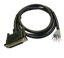 Picture of CompuCablePlusUSA.com Best Industrial Serial DB25 D-Sub 25 Pin Female RS232 Serial Cable with Bare Wire - 28 AWG with Black PVC Jacket (Female, 5 Feet)