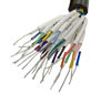 Picture of CompuCablePlusUSA.com Best Industrial Serial DB25 D-Sub 25 Pin Female RS232 Serial Cable with Bare Wire - 28 AWG with Black PVC Jacket (Female, 5 Feet)