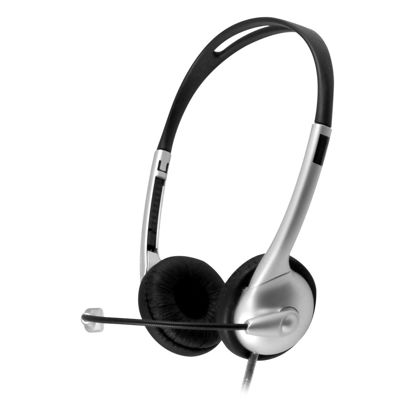 Picture of HamiltonBuhl MACH-1 Multimedia USB Headset - Steel Reinforced Gooseneck Mic and in-Line Volume, Gray (M1USB)