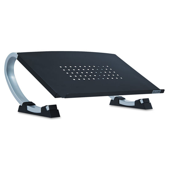 Picture of Allsop Redmond Adjustable Laptop Stand, Vented Curved Sturdy Metal Ergonomic Riser