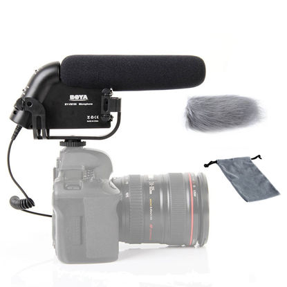 Picture of Boya BY-VM190 Professional Directional Video Condenser Shotgun Microphone for Canon Sony Pentax DSLR Camera Camcorder DV