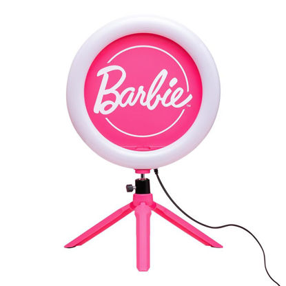 Picture of Barbie Streaming Light - Officially Licensed Adjustable Ring Light with Phone Holder, 3 Light Modes, Warm, Cool and Neutral, Gift for Girls Paladone