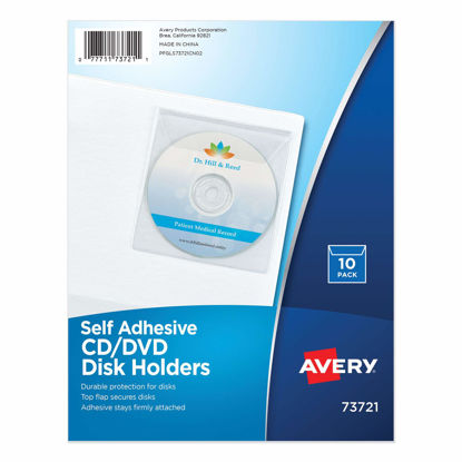 Picture of Avery Self-Adhesive Media Pockets, 10/Pack