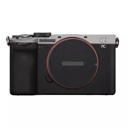 Picture of Camera Skin Wrap A7C2 Anti-Scratch Sticker Coat Vinly Protective Film Body Protector Decals Cover for Sony A7CR A7C II (Titanium+Frosted Black)