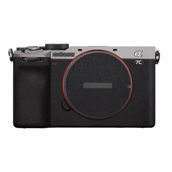 Picture of Camera Skin Wrap A7C2 Anti-Scratch Sticker Coat Vinly Protective Film Body Protector Decals Cover for Sony A7CR A7C II (Titanium+Frosted Black)