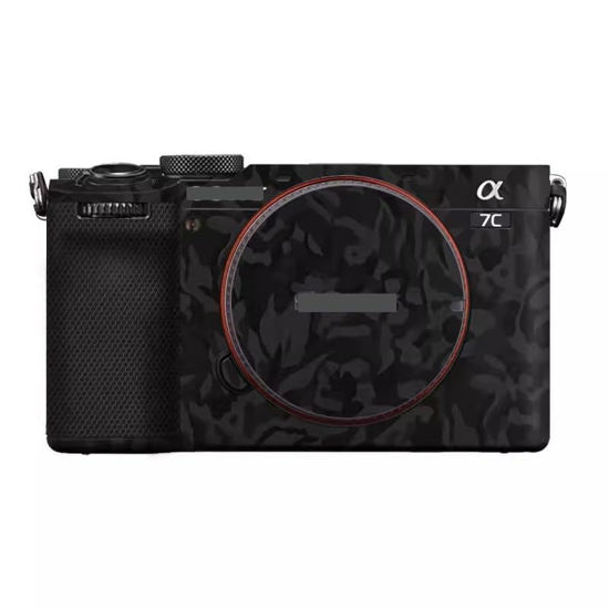 Picture of Camera Skin Wrap A7C2 Anti-Scratch Sticker Coat Vinly Protective Film Body Protector Decals Cover for Sony A7CR A7C II (Shadow Camo Black)
