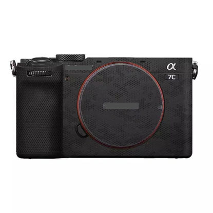Picture of Camera Skin Wrap A7C2 Anti-Scratch Sticker Coat Vinly Protective Film Body Protector Decals Cover for Sony A7CR A7C II (Mamba Black)
