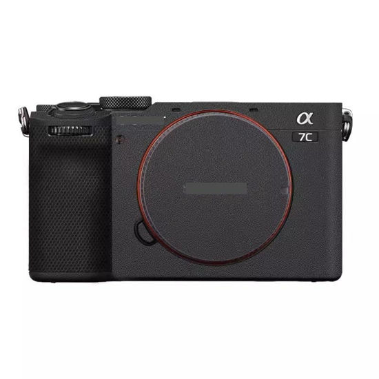 Picture of Camera Skin Wrap A7C2 Anti-Scratch Sticker Coat Vinly Protective Film Body Protector Decals Cover for Sony A7CR A7C II (Leather Black)