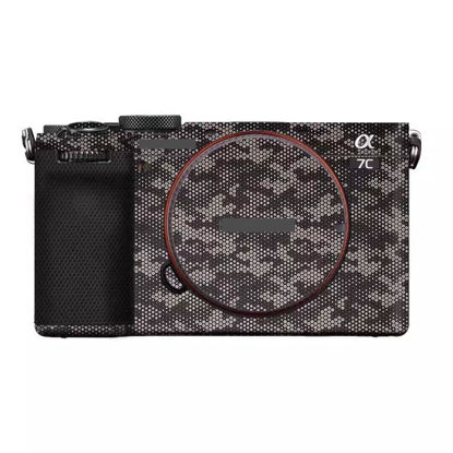 Picture of Camera Skin Wrap A7C2 Anti-Scratch Sticker Coat Vinly Protective Film Body Protector Decals Cover for Sony A7CR A7C II (Mamba Titanium)