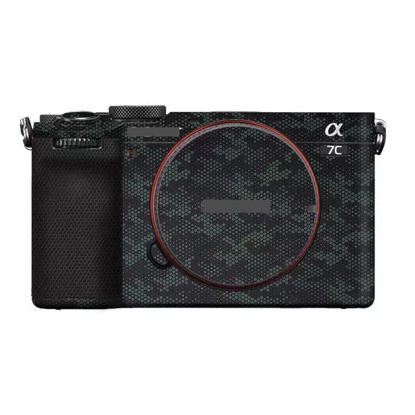 Picture of Camera Skin Wrap A7C2 Anti-Scratch Sticker Coat Vinly Protective Film Body Protector Decals Cover for Sony A7CR A7C II (Mamba Green)