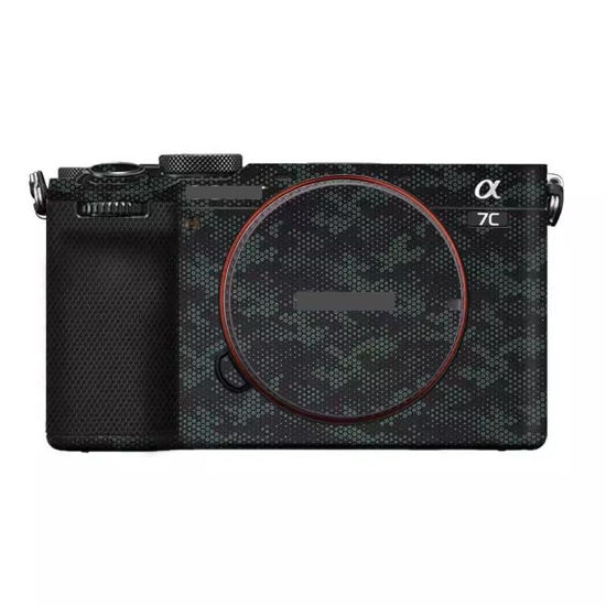 Picture of Camera Skin Wrap A7C2 Anti-Scratch Sticker Coat Vinly Protective Film Body Protector Decals Cover for Sony A7CR A7C II (Mamba Green)