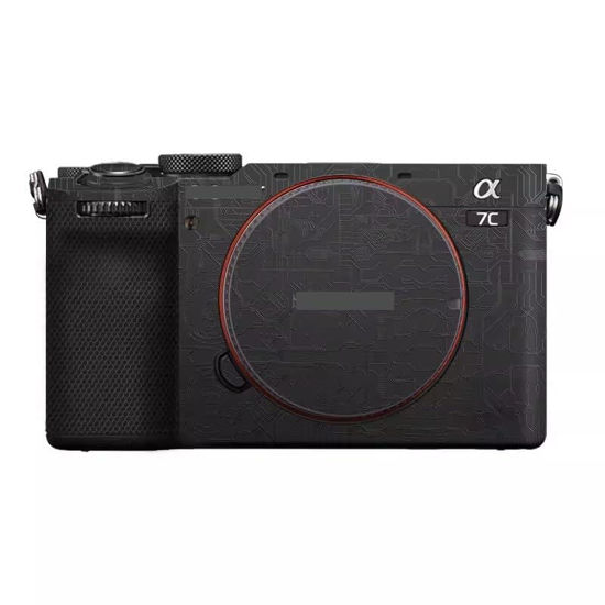Picture of Camera Skin Wrap A7C2 Anti-Scratch Sticker Coat Vinly Protective Film Body Protector Decals Cover for Sony A7CR A7C II (Circuit Black)