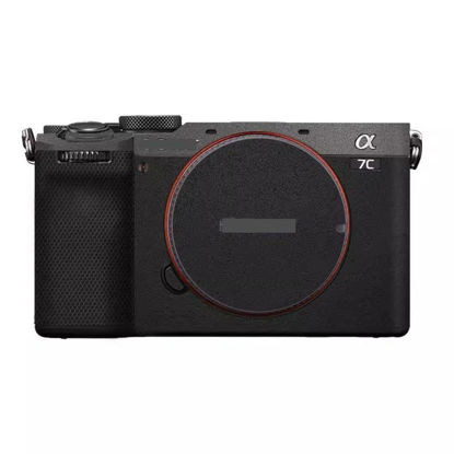 Picture of Camera Skin Wrap A7C2 Anti-Scratch Sticker Coat Vinly Protective Film Body Protector Decals Cover for Sony A7CR A7C II (Deep Grey+Frosted Black)