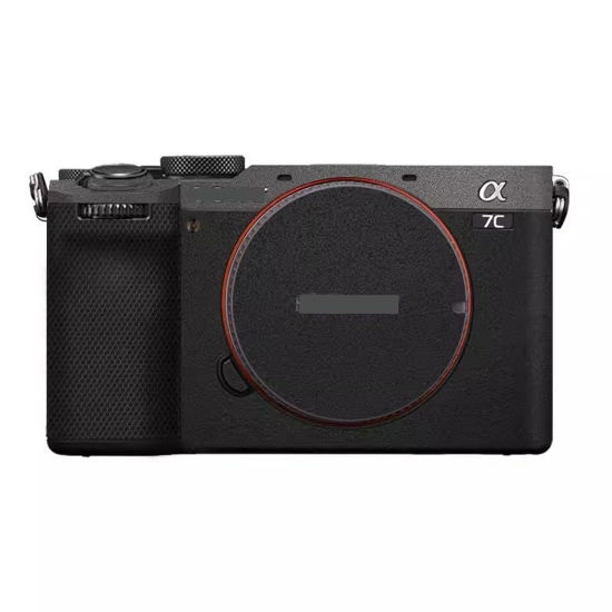Picture of Camera Skin Wrap A7C2 Anti-Scratch Sticker Coat Vinly Protective Film Body Protector Decals Cover for Sony A7CR A7C II (Deep Grey+Frosted Black)