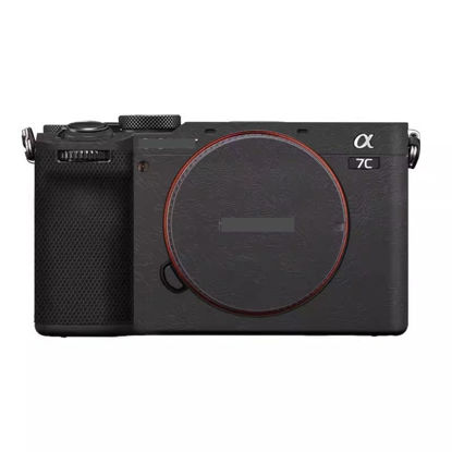 Picture of Camera Skin Wrap A7C2 Anti-Scratch Sticker Coat Vinly Protective Film Body Protector Decals Cover for Sony A7CR A7C II (Contour Black)
