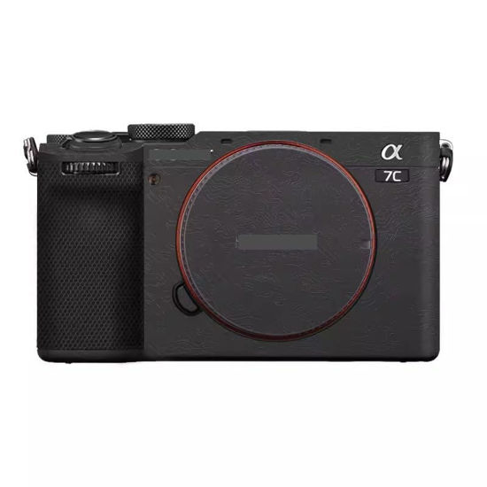 Picture of Camera Skin Wrap A7C2 Anti-Scratch Sticker Coat Vinly Protective Film Body Protector Decals Cover for Sony A7CR A7C II (Contour Black)