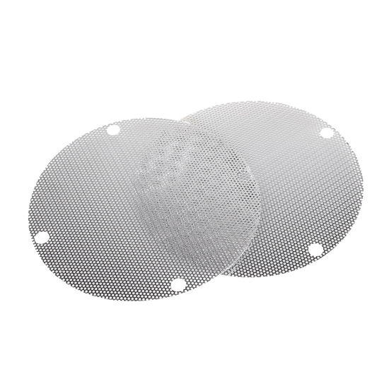 Picture of XMMT Chrome Rear Mesh Speaker Grills Covers Trim For Harley Electra Tri Glide Ultra Classic Ultra Limited 1996-2013