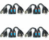 Picture of Evertech HD-CVI/TVI/AHD Passive Video Balun with Power Connector and RJ45 CAT5 Data Transmitter BNC Twisted Pair (4 Pairs 8 pcs Megapixel)