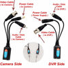 Picture of Evertech HD-CVI/TVI/AHD Passive Video Balun with Power Connector and RJ45 CAT5 Data Transmitter BNC Twisted Pair (4 Pairs 8 pcs Megapixel)