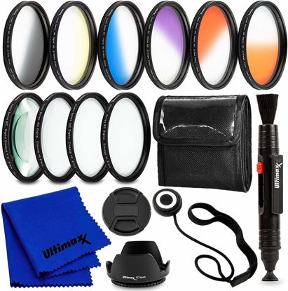 Picture of Ultimaxx 58MM Complete Lens Filter Accessory Kit for Lenses with 58MM Filter Size Designed Specifically for: Canon EOS Rebel 9000D 800D 760D 750D 700D 1300D 1200D and More