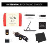 Picture of Pinch Provisions Mid-Size Tech Kit, Includes 8 Professional Technology Essentials, Perfect for Remote Work, Personal Office Accessories, & Gifting at Work (Poppy Red)