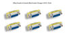 Picture of CompuCablePlusUSA D-Sub Serial Mini Gender Changer Coupler Adapter (Mini Gender Changer, 6 PCS/Pack) (DB15, Female to Female)