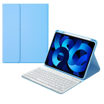 Picture of kaitesi Keyboard Case for iPad Pro 11 Inch 4th Generation 2022 1st/2nd/3rd Gen Case with Keyboard Pencil Charging Holder Concave Key Detachable Bluetooth Keyboard Cover,Blue