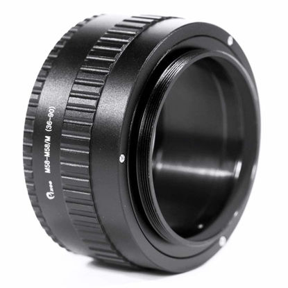 Picture of Pixco M58 to M58 Mount Lens Adjustable Focusing Helicoid Macro Tube Adapter 36mm to 90mm for Macro Shooting 36-90mm
