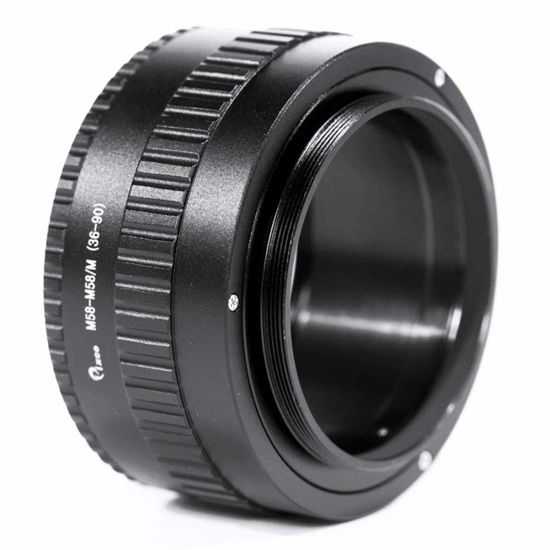 Picture of Pixco M58 to M58 Mount Lens Adjustable Focusing Helicoid Macro Tube Adapter 36mm to 90mm for Macro Shooting 36-90mm