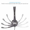Picture of Cyber Acoustics - AC-201 Stereo Headset with Separate Headphone and Microphone Jacks, Great for K12 School Classroom and Education (AC-201) Silver