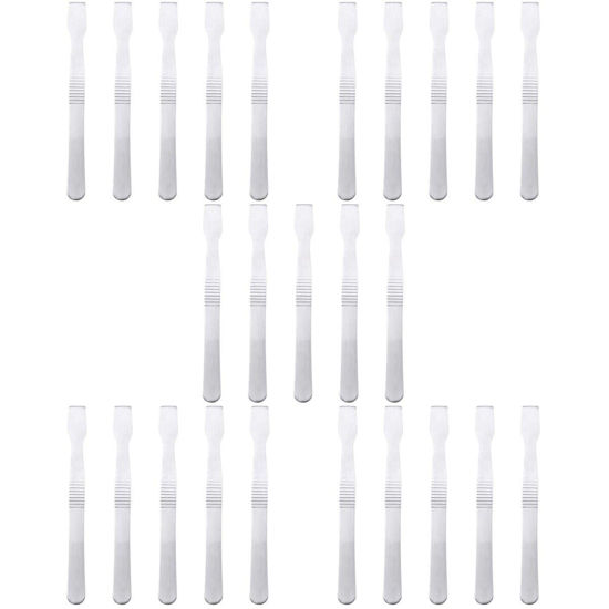 Picture of 25 Pcs Stainless Steel Stainless Spatula Tablet Accessories Mini Phone Watch Repair pry e Tool Electronics Opening Tool Mobile Phone CPU Scrapper Tool