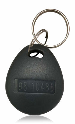 Picture of 10 pcs 26 Bit AuthorizID Thick Proximity Key Fobs Weigand Prox Keyfobs Compatable with ISOProx 1386 1326 H10301 Format Readers. Works with The vast Majority of Access Control Systems