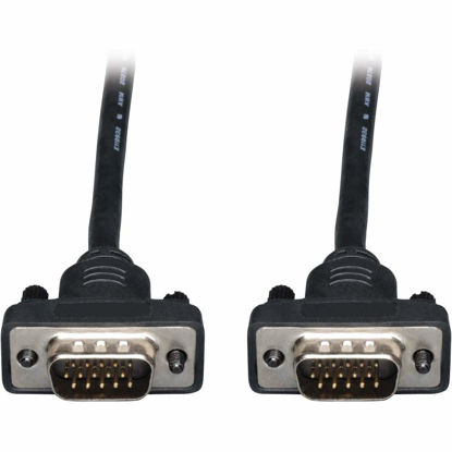 Picture of TRIPP LITE P502-025-SM Low Profile VGA RGB HD15 M/M 25-Feet Coaxial Monitor Cable Black