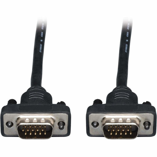 Picture of TRIPP LITE P502-025-SM Low Profile VGA RGB HD15 M/M 25-Feet Coaxial Monitor Cable Black