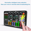 Picture of Hubceuo F999 Sound Card Audio Mixer Live Sound Card Voice Changer Mixing Console Amplifier Sound Card Phone Computer Universal