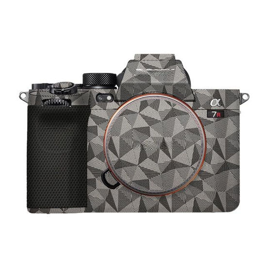 Picture of JERXTTON Anti-Scratch Camera Cover Skin Sticker for Sony Alpha A7RV A7R5 A7RM5 Protector Vinyl Film Skin Protective Decoration (Triangle Titanium)