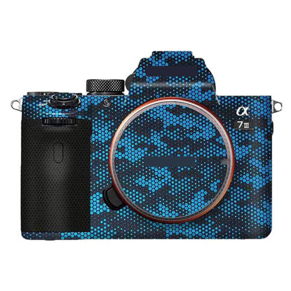 Picture of Camera Cover Skin Sticker for Sony A7III A7M3 A7R III Camera Protector Film Skin Anti-Scratch Protective Decoration A7 III A7R3(Mamba Blue)