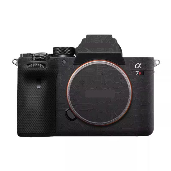 Picture of Camera Skin for Sony A7RIV A7R IV Anti-Scratch Vinyl Wrap Cartoon Film Body Protector Coat Photography Accessories Sticker(Circuit Black)