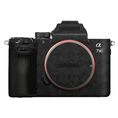 Picture of Camera Cover Skin Sticker for Sony A7III A7M3 A7R III Camera Protector Film Skin Anti-Scratch Protective Decoration A7 III A7R3(Triangle Black)