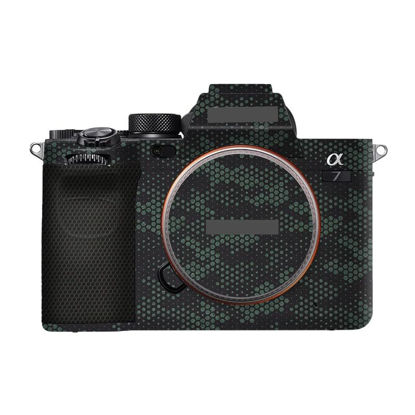 Picture of Anti-Scratch Camera Cover Skin Sticker for Sony Alpha 7 IV/A7M4/A7IV Camera Protector Film Skin (Mamba Green)