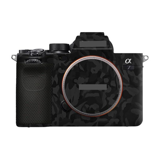 Picture of Anti-Scratch Camera Cover Skin Sticker for Sony Alpha 7 IV/A7M4/A7IV Camera Protector Film Skin (Shadow Camo Black)