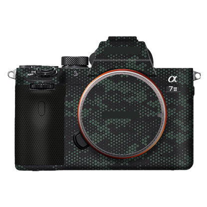 Picture of Camera Cover Skin Sticker for Sony A7III A7M3 A7R III Camera Protector Film Skin Anti-Scratch Protective Decoration A7 III A7R3(Mamba Green)