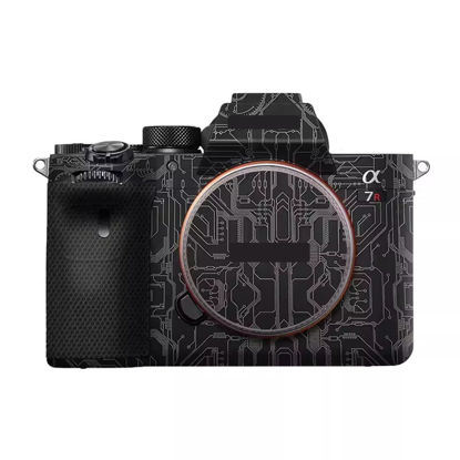 Picture of Camera Skin for Sony A7RIV A7R IV Anti-Scratch Vinyl Wrap Cartoon Film Body Protector Coat Photography Accessories Sticker(Circuit Titanium)