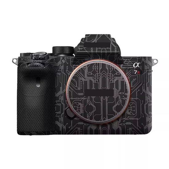 Picture of Camera Skin for Sony A7RIV A7R IV Anti-Scratch Vinyl Wrap Cartoon Film Body Protector Coat Photography Accessories Sticker(Circuit Titanium)