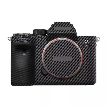 Picture of Camera Skin for Sony A7RIV A7R IV Anti-Scratch Vinyl Wrap Cartoon Film Body Protector Coat Photography Accessories Sticker(Carbon Fiber Black)