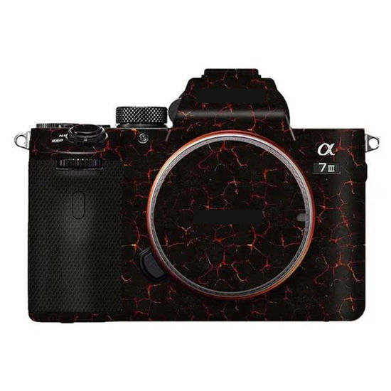 Picture of Camera Cover Skin Sticker for Sony A7III A7M3 A7R III Camera Protector Film Skin Anti-Scratch Protective Decoration A7 III A7R3(Volcanic Lava)